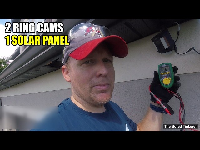 Power 2 Ring Cameras with 1 Solar Panel (Y-Splitter Setup)