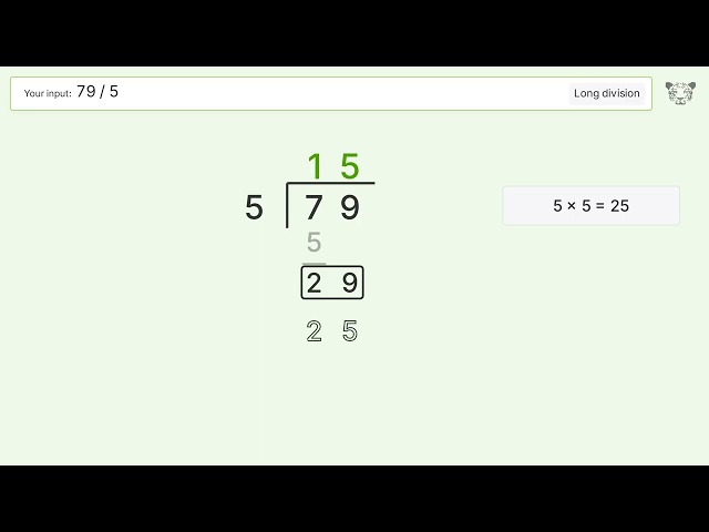 Long Division Problem 79/5: Step-by-Step Video Solution