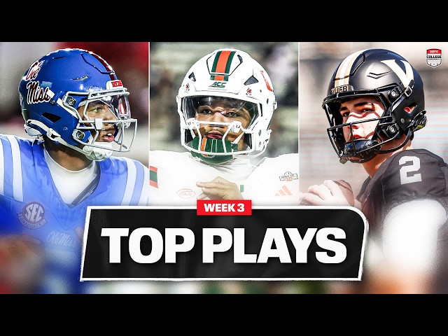 BEST PLAYS & MOMENTS from Week 3 of the 2026-27 college football season 🔥 | ESPN College Football