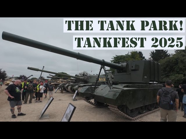 The tank museum tank park. Tank fest Bovington 2025