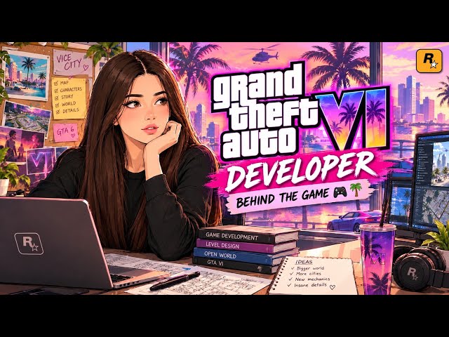 A Day as a GTA 6 Game Developer 🎮🌴 | Development, Design, Motion, Sound Recording, Testing | ASMR🎧✨️