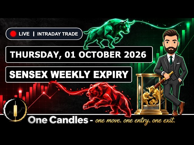 Live Option Trading On 01 Oct 2026 Thursday | Sensex Weekly Expiry | One Candles