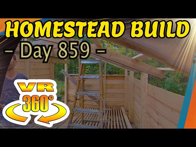 Homestead Building - Firewood Shed Wall Sheathing