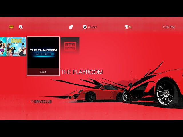 DriveClub Dynamic Theme for PS4 
