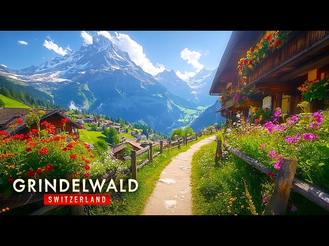 Can You Believe This Place Is Real?🇨🇭Scenic Walk Through Grindelwald