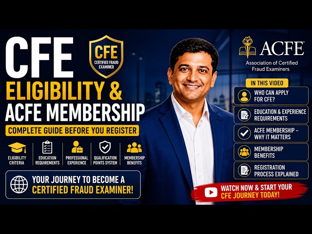 CFE Eligibility & ACFE Membership (2026) | Complete Guide Before You Register