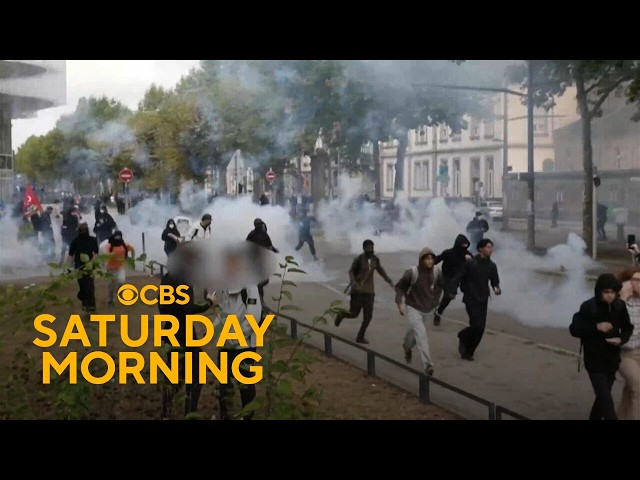 Fervor and fire at French school protests