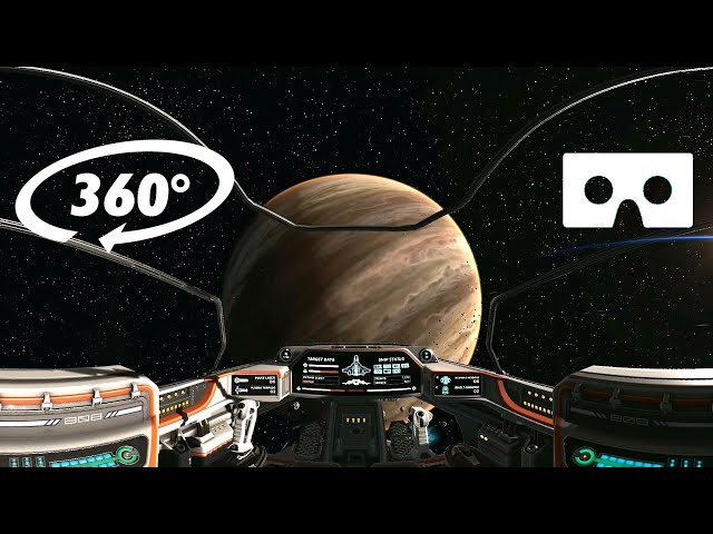 Relaxing Deep Space Flight Ambience in your own Spaceship in 360° VR - Virtual Reality Experience