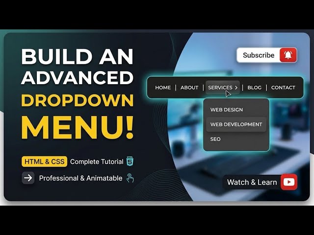 How to Create a Dropdown Menu with HTML and CSS