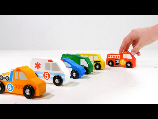 Simple Learning Videos for Babies and Toddlers - Genevieve Teaches Nesting Community Vehicles!