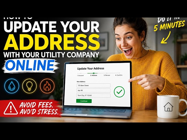How to update your address with your utility company online