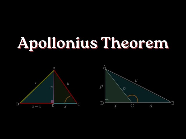 Apollonius theorem | Pythagoras Theorem | Grade 10 | MH | Khan Academy