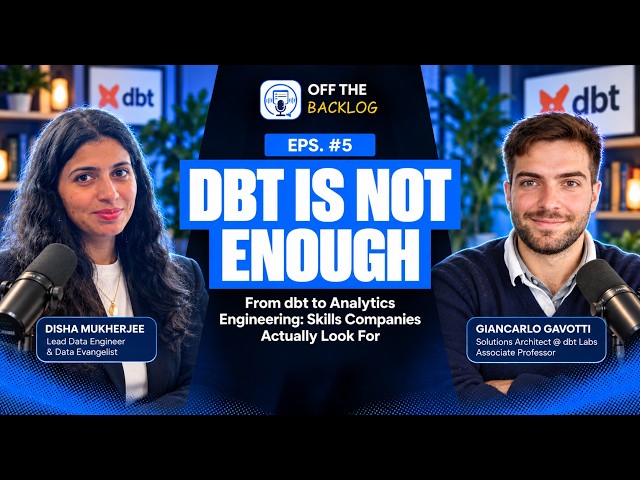 dbt, Analytics Engineering & Career Skills: What Actually Matters | Giancarlo | dbt Labs