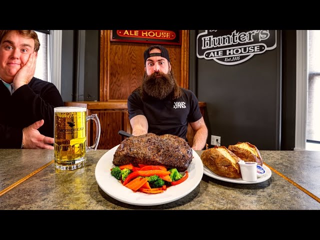 I ATTEMPTED 'THE JOHN CANDY STEAK CHALLENGE' AT A PACKED RESTAURANT IN CANADA! | BeardMeatsFood