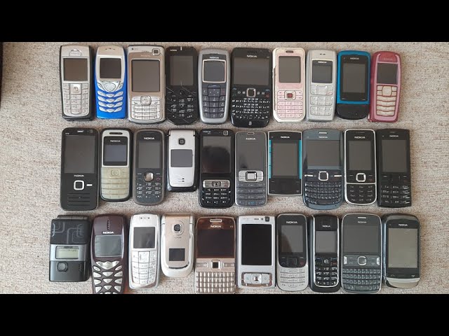 Nokia Startup Animations on real Nokias from my Collection