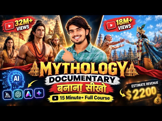 Make 10 Minutes Mythological Long AI Video FREE🔥 How to make mythology video with ai | Ai Automation