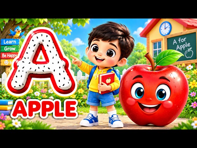 🍎 ABCD, 🌈 ABC & 123, Hindi Alphabet 🍎 A for Apple | B for Ball ⚽ | ABC song, 1 to 100, 🌈🧸✨