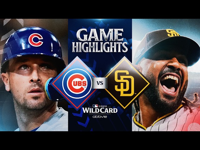 CUBS vs. PADRES: Wild Card Full Game 1 Highlights (September 29) | 2026 MLB Posteason