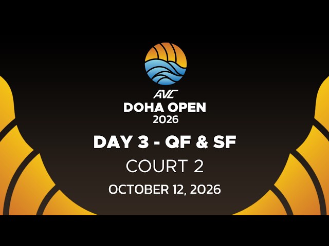 2026 AVC Beach Tour 2nd Doha Open Day3: 12 October (Court 2)