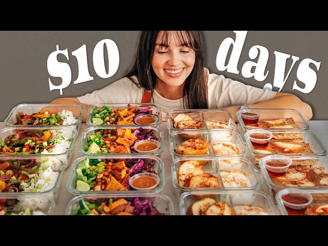 My 1 hour meal prep is $10 a day (with healthy whole foods)