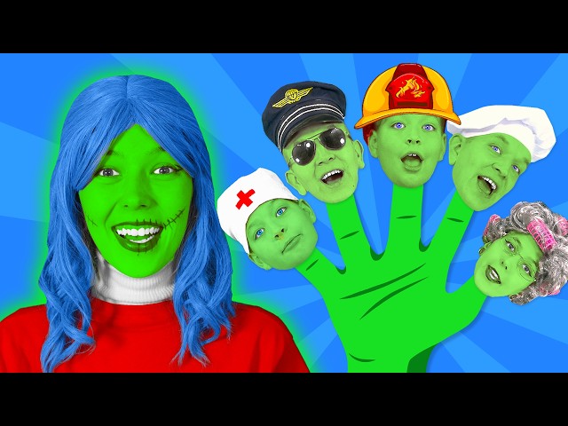 Finger Family Zombie Halloween story for children
