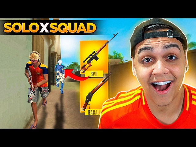 A DIFFERENT WEAPON EVERY KILL WITH LAMINE YAMAL IN SOLO VS SQUAD!! FREE FIRE