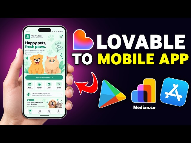 How I Converted My Lovable Web App into an iOS & Android app with Median.co