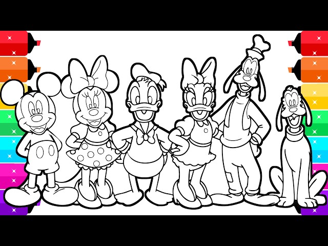 Mickey Mouse Clubhouse All Characters Coloring Pages Disney Junior