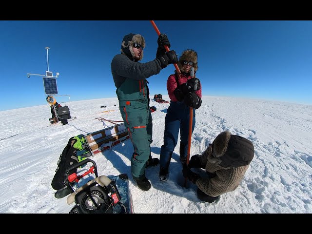 Greenland firn core drilling 360°