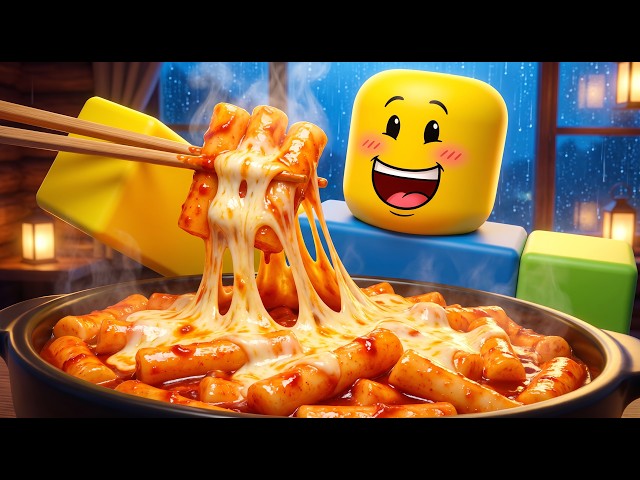 🌶️ NOOB COOKS SPICY KOREAN TTEOKBOKKI! From Scratch | Roblox ASMR