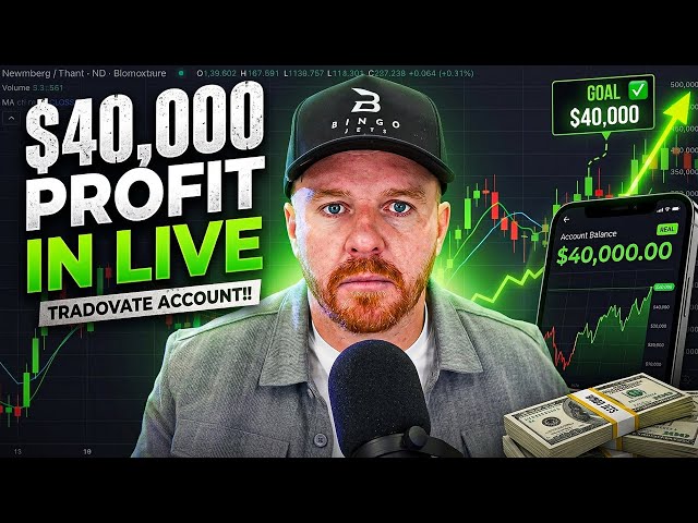 $40,000 PROFIT IN LIVE TRADOVATE ACCOUNT!! 