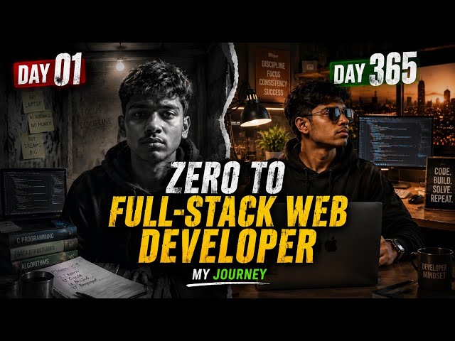 🚀 DAY 01 — ZERO TO FULL-STACK WEB DEVELOPER