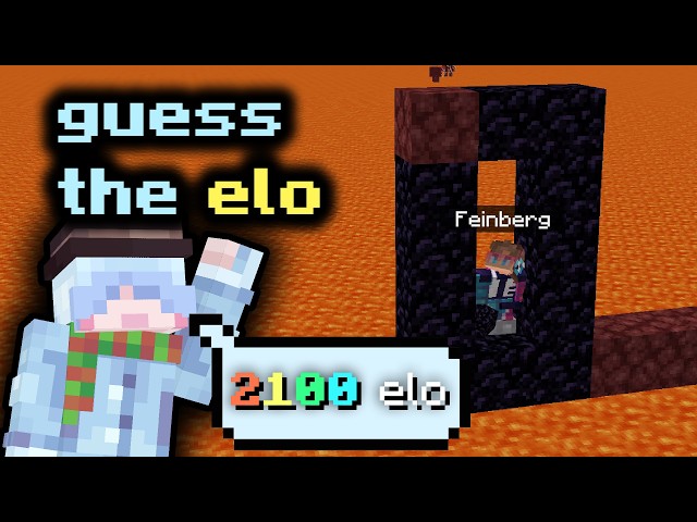 Minecraft Speedrunning GUESS THE ELO.