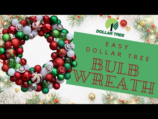 DIY Christmas Crafts | How to make a Christmas Ball Ornament Wreath | Dollar Tree Crafts