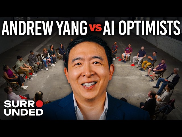 Andrew Yang vs 20 AI Optimists | Surrounded