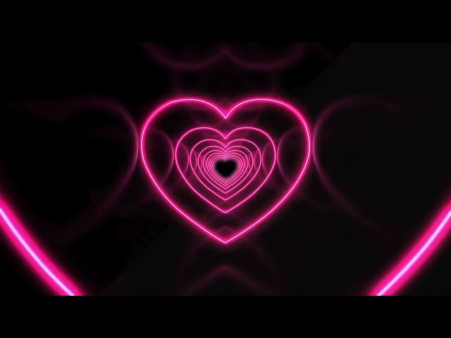 Pink Heart background video loop seamless loop tunnel Animation background (No Sound)