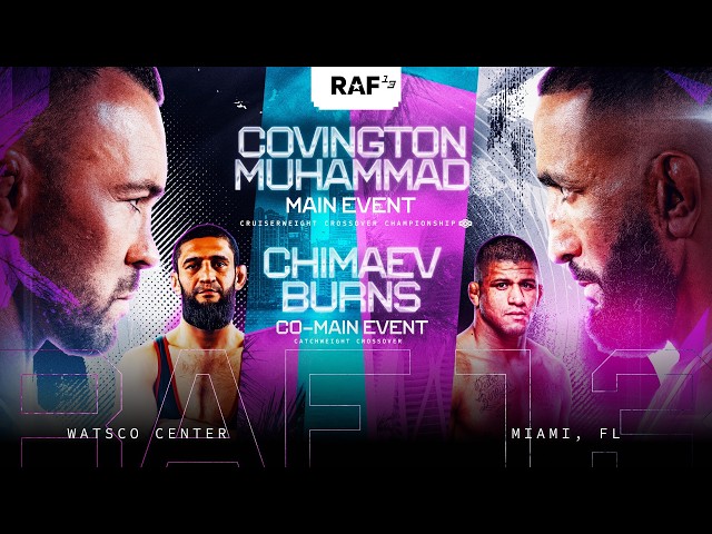 RAF 13: Colby vs Belal, Khamzat vs Burns | Full Show *LIVE* | RAF Wrestliing