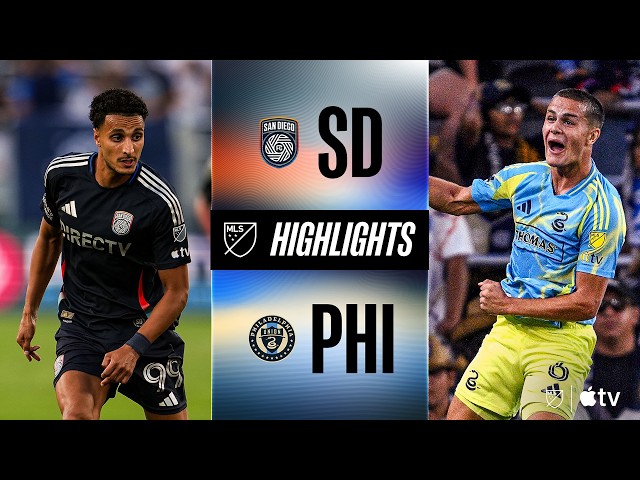 San Diego FC vs. Philadelphia Union | Full Match Highlights | 16-year-old Cavan Sullivan BRACE!