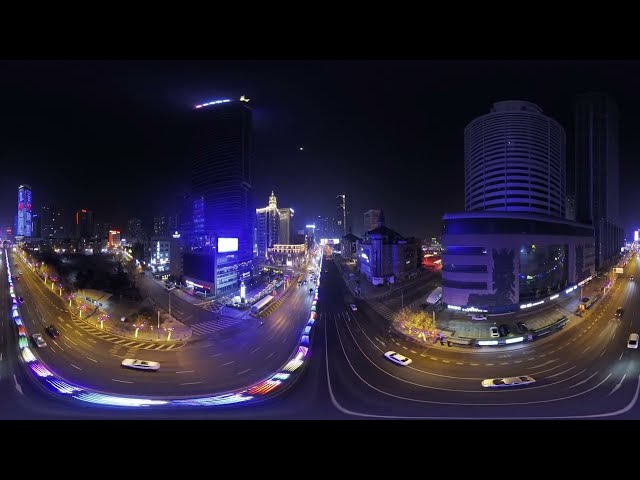 Dalian at Night | Slow Panoramic Drone Walk with Antigravity A1