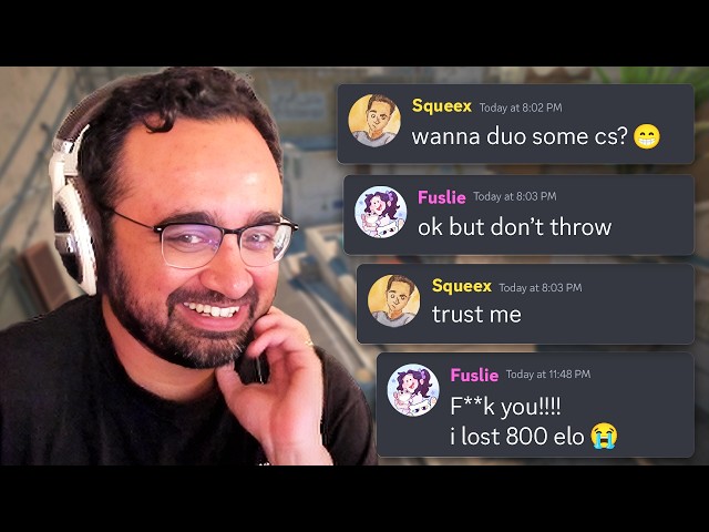 Squeex RUINED Fuslie's Counter-Strike rank...