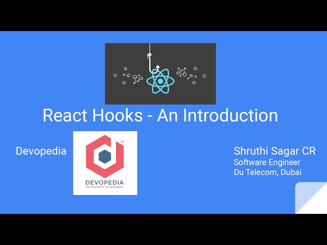 React Hooks - An Introduction