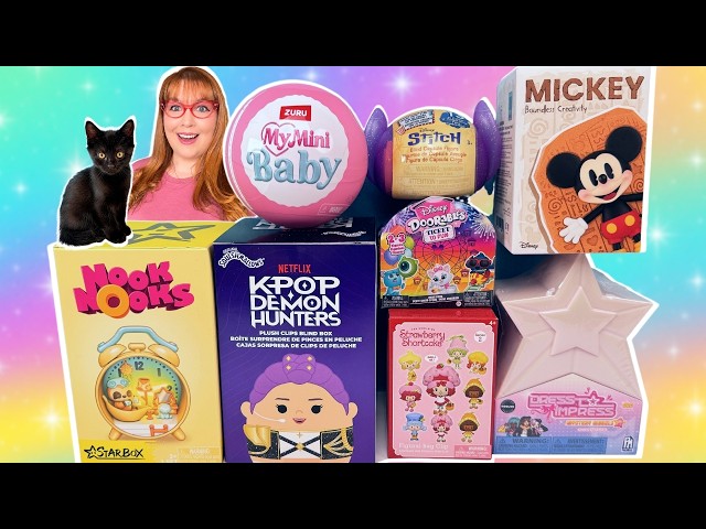 💜 Incredible Blind Box & Blind Bag Unboxing!! Nook Nooks, Stitch, Dress to Impress, My Mini Baby!