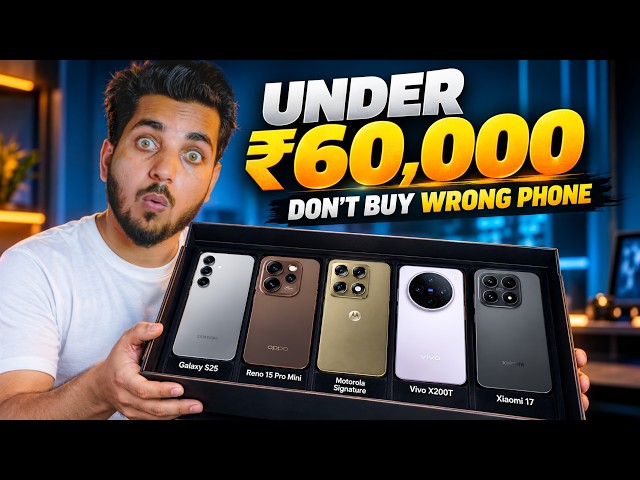 Best Camera Phone Under ₹60K? Reno 15 Pro Mini vs Moto Signature vs Vivo X200T vs Xiaomi 17 vs S25