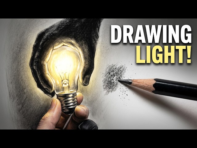 Full tutorial video Creativity and brightness, drawing with charcoal pencil(soft)