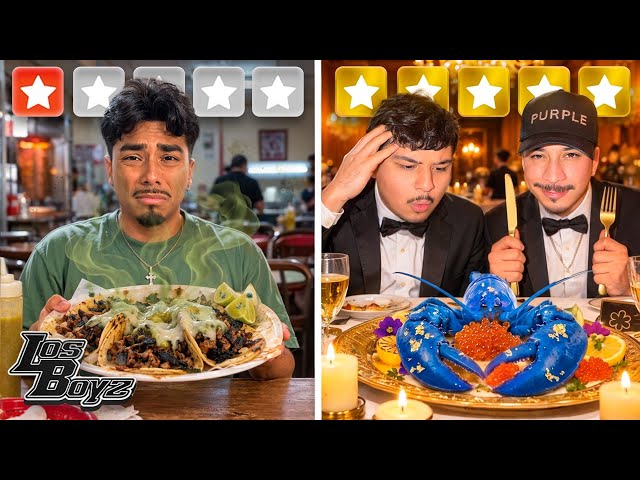 LOS BOYZ TEST 1-STAR VS 5-STAR RESTAURANTS!!  