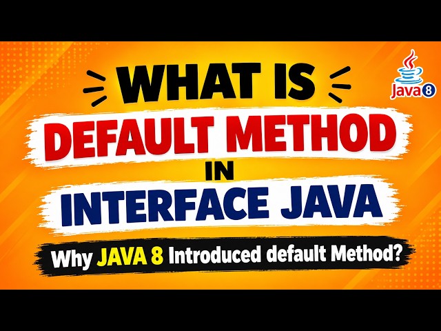 Default Method in Java 8 | Default Method in Interface | Java 8 Features | Core Java