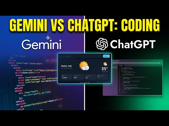 ChatGPT vs Gemini: Who Built a Better Weather App? ☁️