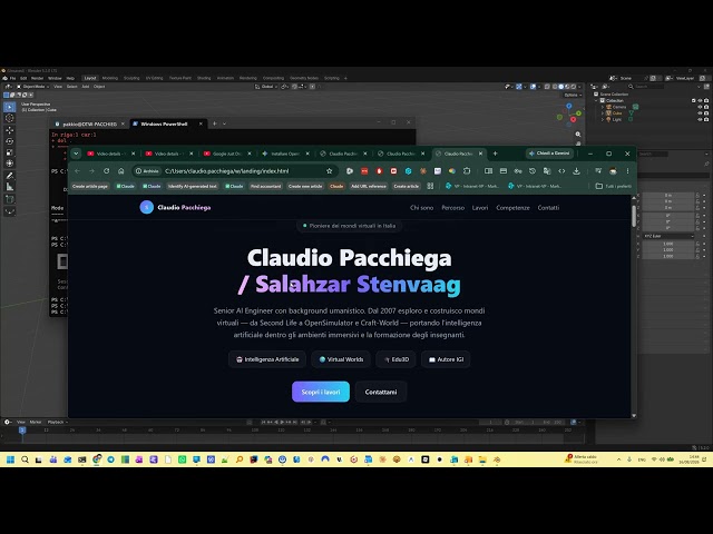 OpenCode pagina introduttiva sul web in html/css senza conoscere html