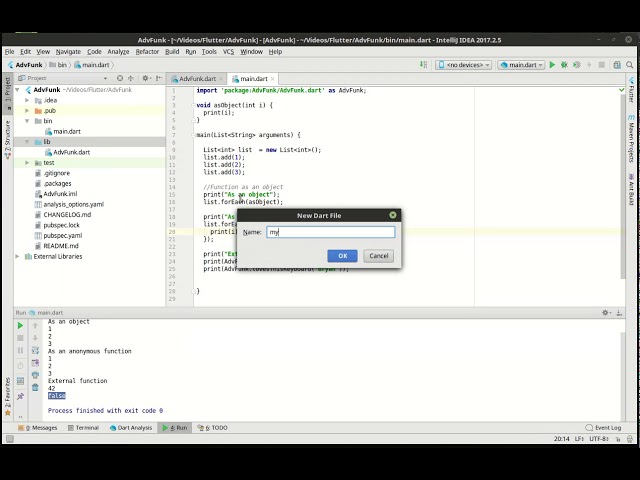 Flutter 6 - Advanced Functions