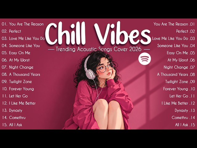 Relax & Enjoy Playlist 🎧 Trending Pop Songs 2026 🌿 Best Acoustic Love Songs